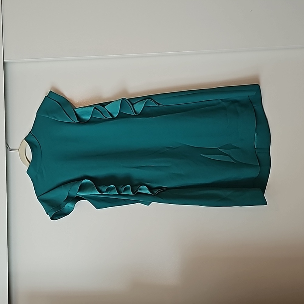 Kate Spade Green ruffle dress